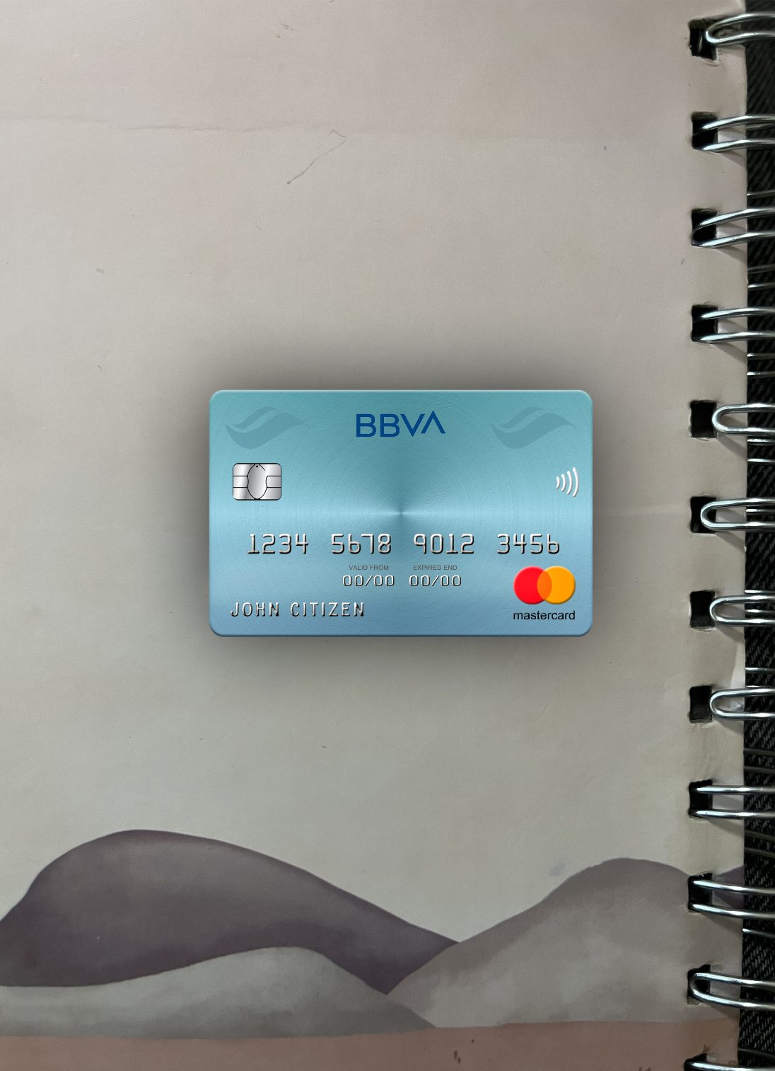 Download Venezuela BBVA bank mastercard photolook front Photoshop template